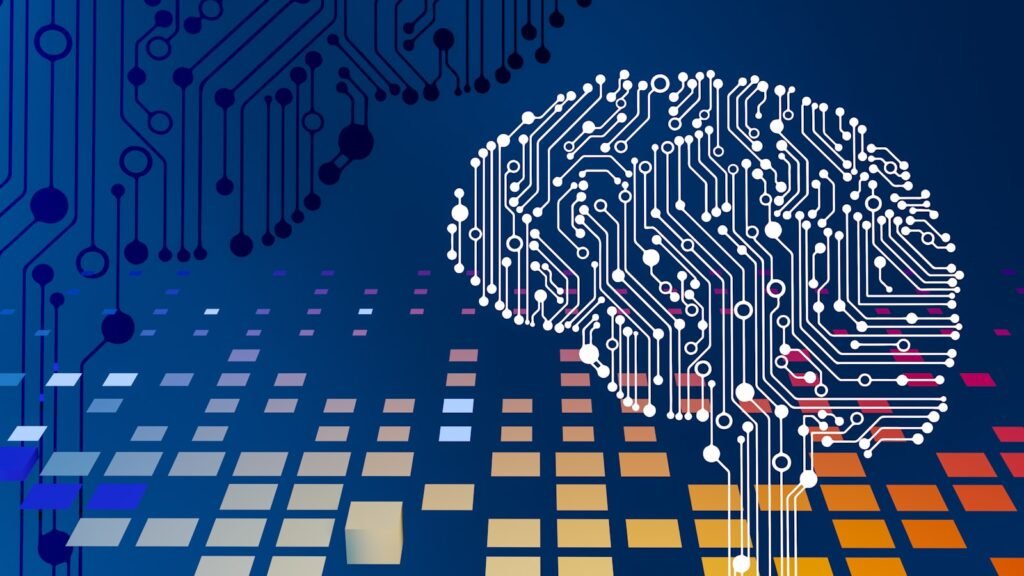AI circuit board with neural brain representing AI recruitment in Sydney