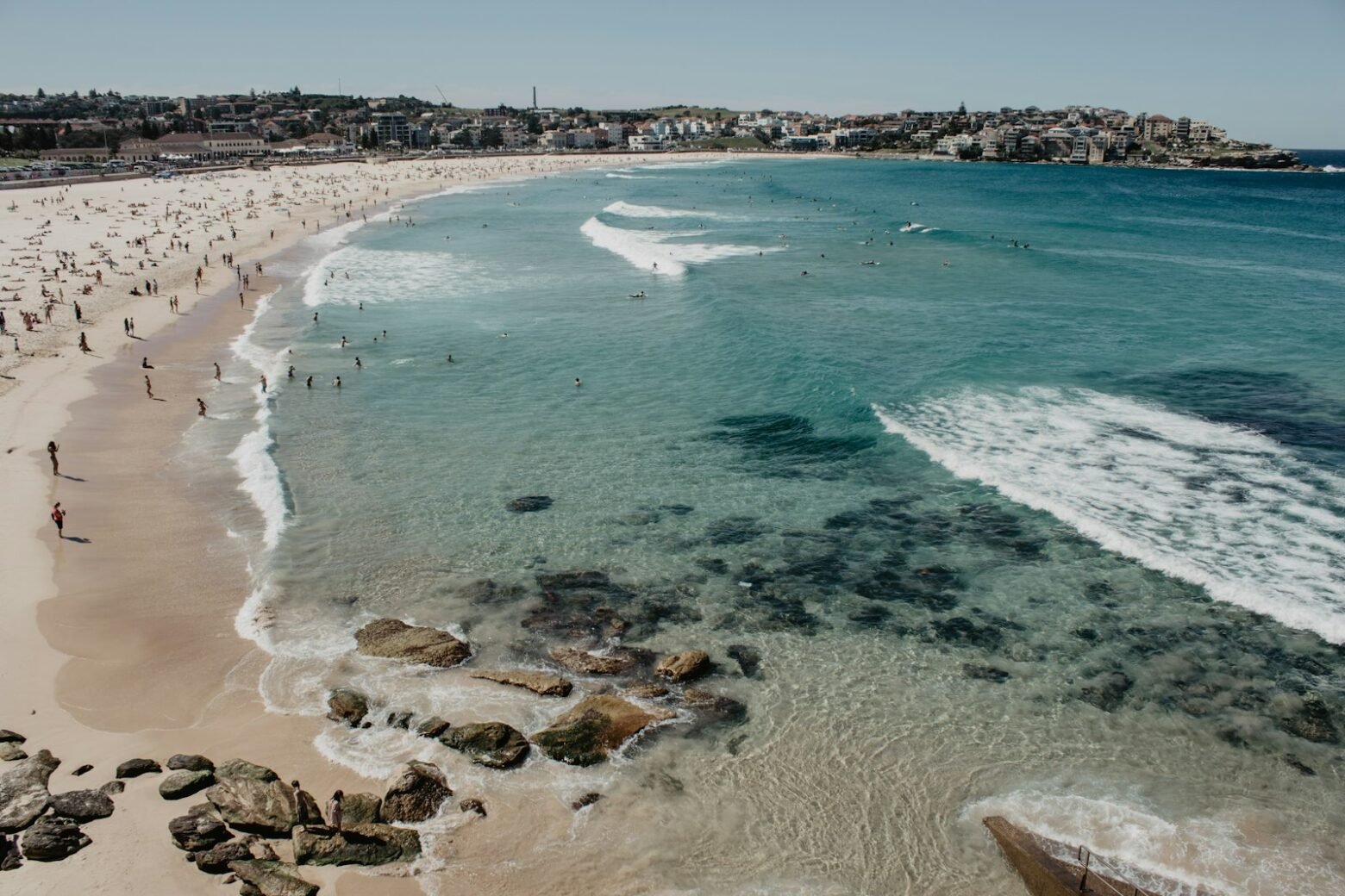 Aerial view of Bondi Beach Sydney