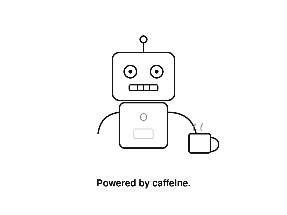 A robot powered by coffee