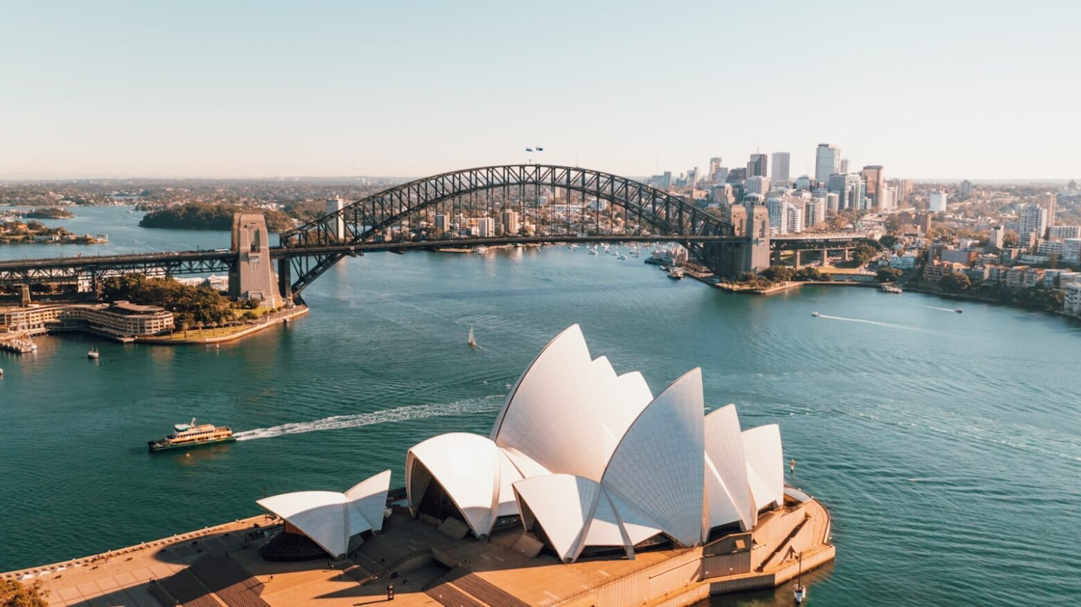 Sydney Opera House by the harbour